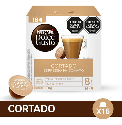 Café En Capsulas Dolce Gusto Nescafe Cortado 16 Capsulas