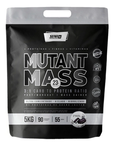 Mutant Mass Ganador De Masa Muscular Star Nutrition X 5 Kg