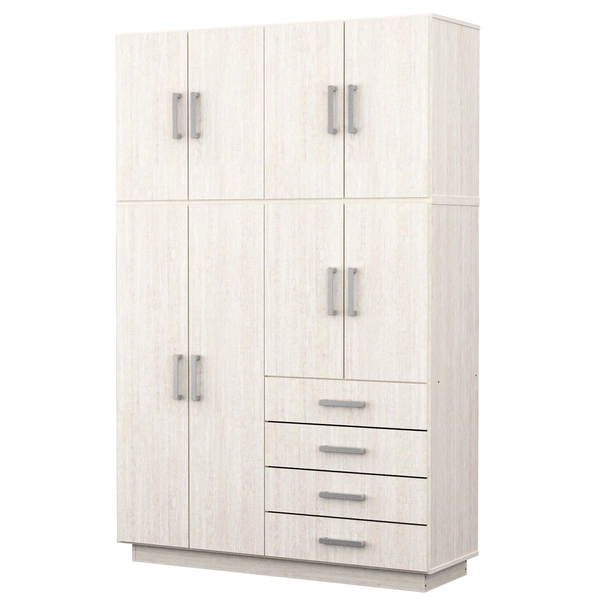 Placard Ropero 8 Puertas 4 Cajones Con Baulera Dakar