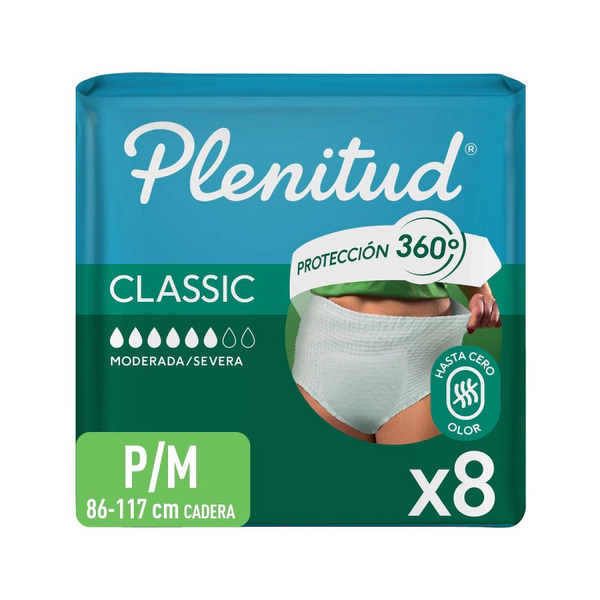 Plenitud Classic Ropa Interior Desechable P/m X8 Un