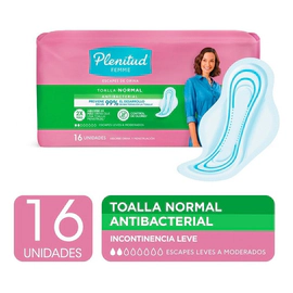 Plenitud Toalla Normal Femme Incontinencia X 16 Unidades