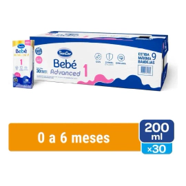 Sancor Bebé 1 Advanced - 200ml X 30 Unidades - Nueva Fórmula
