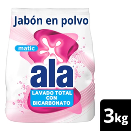 Jabon En Polvo Ala Matic Bicarbonato 3kg