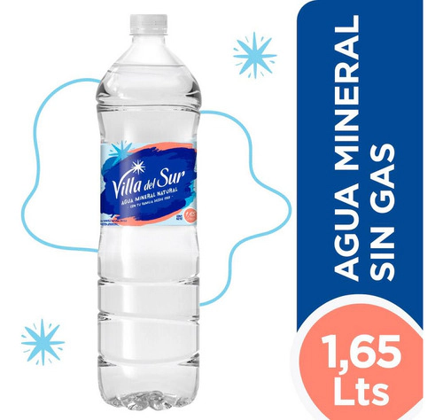 Agua Villa Del Sur Mineral S/g 1,65 Lt