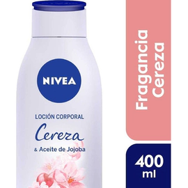 Loción Corporal Nivea Cereza Y Aceite De Jojoba 400 Ml