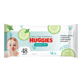 Toallitas Húmedas Huggies Cuidado 4 En 1 X48 Unidades
