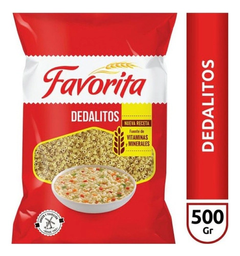 Fideos Favorita Dedalitos 500 Gr