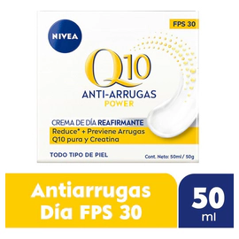 Crema Facial Nivea Q10 Reafirmante Fps 30 Dia 50 Ml