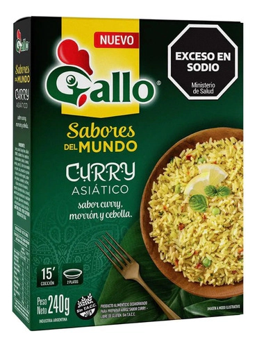 Arroz Gallo Curry Asiático 240 Gr