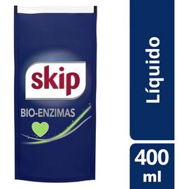 Jabon Liquido Skip Bio Enzimas Para Ropa Doypack X 400 Ml