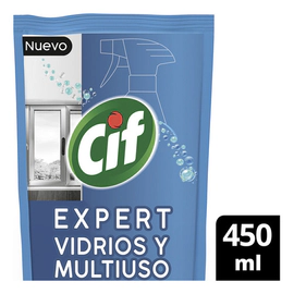 Limpiador Vidrios Cif Mulitiuso Expert 450 Ml Doypack