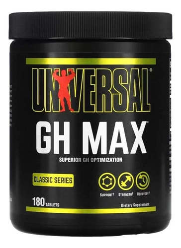 Gh Max Universal 180 Tabletas Arginina Pro Hormonal