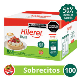 Azúcar Hileret Light En Sobres 100 Un