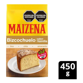 Premezcla Maizena Bizcochuelo Sin Tacc De Vainilla 450gr