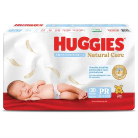 Pañales Huggies Natural Care PR X 30 Prematuros