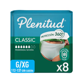 Plenitud Classic Ropa Interior Desechable G/xg X8 Un
