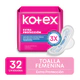 Kotex Toalla Femenina Normal 32 Un