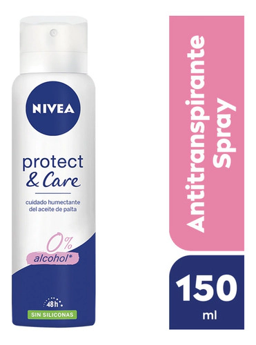Desodorante Fem Nivea Protect & Care Sin Siliconas 150 Ml