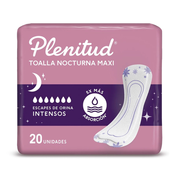 Plenitud Toalla Nocturna Femme x 20 Un