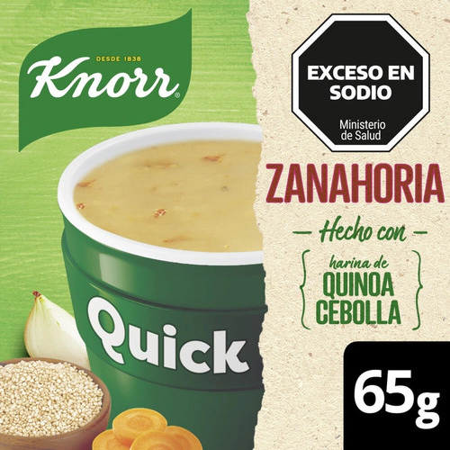 Sopa Instantanea Quick Knorr Zanahoria Quinoa 5 Sobres