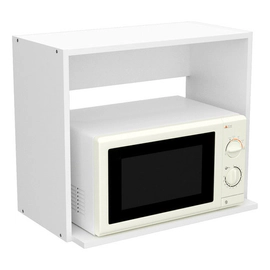 Alacena Porta Micro 60cm. Mela Gabinete Cocina Blanco Blanco