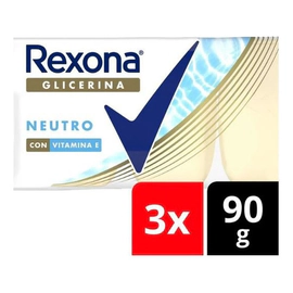 Jabón De Glicerina En Barra Rexona Neutro Multipack 3x90 g