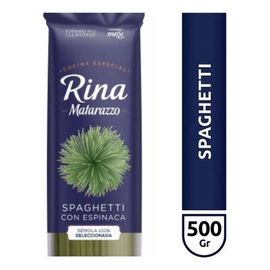Fideos Matarazzo Spaghetti De Espinaca Rina X 500 Gr