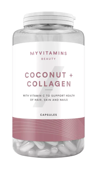 Aceite de coco 500mg, Colágeno 500mg, Vitamina C 80 mg