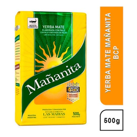 Yerba Mate Mañanita Bcp Empaque 4 flex 500 Gr