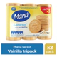 Galletitas Mana Vainilla Tripack 393 Gr