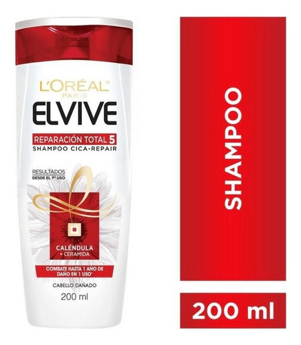Shampoo Elvive Loreal Paris Reparacion Total 5 200 Ml