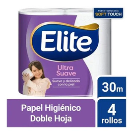 Papel Higienico Elite Ultra Suave 30 Mt 4 Un