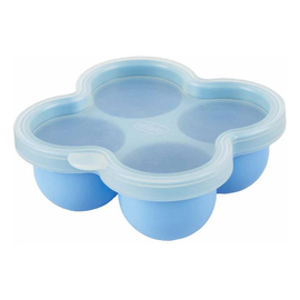 Chicco Cubetera Silicona 4 Porciones Redonda Celeste