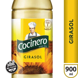 Aceite Girasol Cocinero Botella 900 Ml