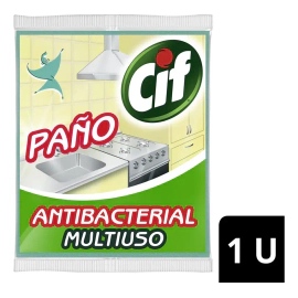 Paño Antibacterial Cif Multiuso 1 Unidad