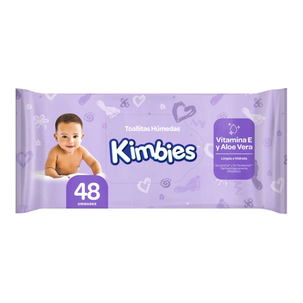 Kimbies Toallitas Húmedas Para Bebés Paquete X 48 Unidades