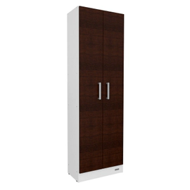 Despensero Multiuso Mueble De Cocina 1,80 Mts. Mosconi Blanco/Wengue