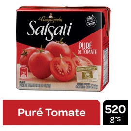 Pure De Tomate Salsati La Campagnola 520g - Sin Conservantes