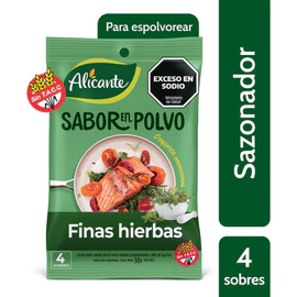 Sabor En Polvo Alicante Finas Hierbas 4 Sobres
