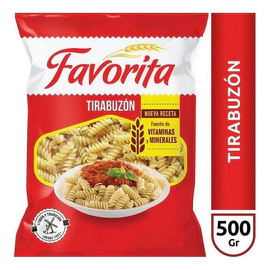 Fideos Favorita Tirabuzón 500 Gr