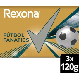 Rexona Jabón Fútbol Fanatics 3 x 120g
