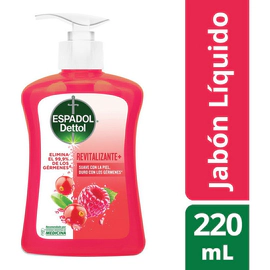 Jabon Liquido Espadol Revitalizante Botella 220 Ml