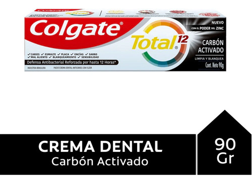 Colgate Crema Dental Carbon Act Total 12 90 Gr
