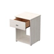 Mesa De Luz 1 Cajón Dakar Zero Melamina Dormitorio