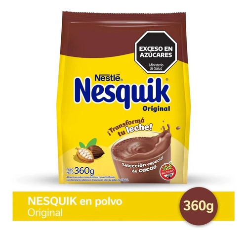 Chocolatada Nesquik Cacao En Polvo X 360gr