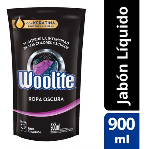 Jabón Líquido Woolite Ropa Oscura Repuesto 900 Ml