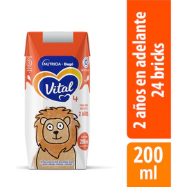 Leche Líquida Vital 4 Pack 24 Unidades 200 Ml
