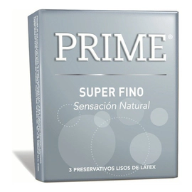 Preservativo Prime X 3 Super Fino Sensación Natural