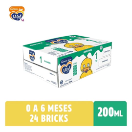 Leche Liquida Vital 1 Nutricia Bago Brick 200 Ml X 24 Un