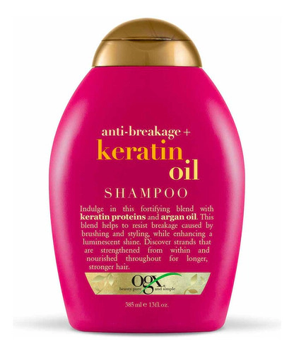 Shampoo Ogx Anti-breakage + Keratin Oil 385 Ml